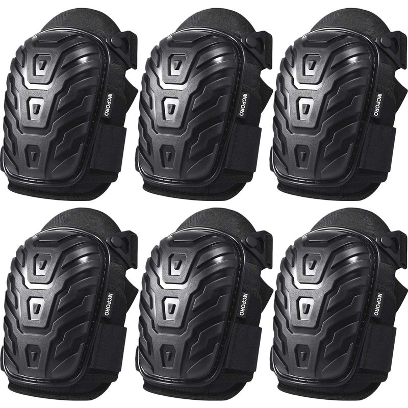 MCPORO Professional Knee Pads for Work â€“ Breathable Heavy Duty Construction Pads With Foam Padding for Construction, Gardening, Flooring with Adjustable Non-Slip Straps (3) - Image 1